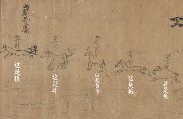 敦煌出土一千年前小朋友寫的字