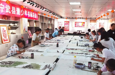 寧武縣文化館舉辦青少年書畫筆會(huì)活動(dòng)