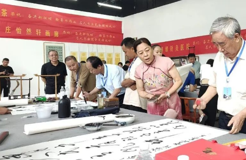 趙縣慶七一“奮進新征程，翰墨書偉業(yè)”書法筆會活動