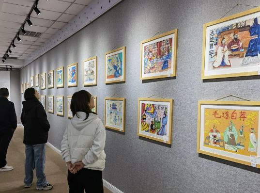 臨漳縣開展“邯鄲市中小學師生成語典故主題書畫巡回展”活動